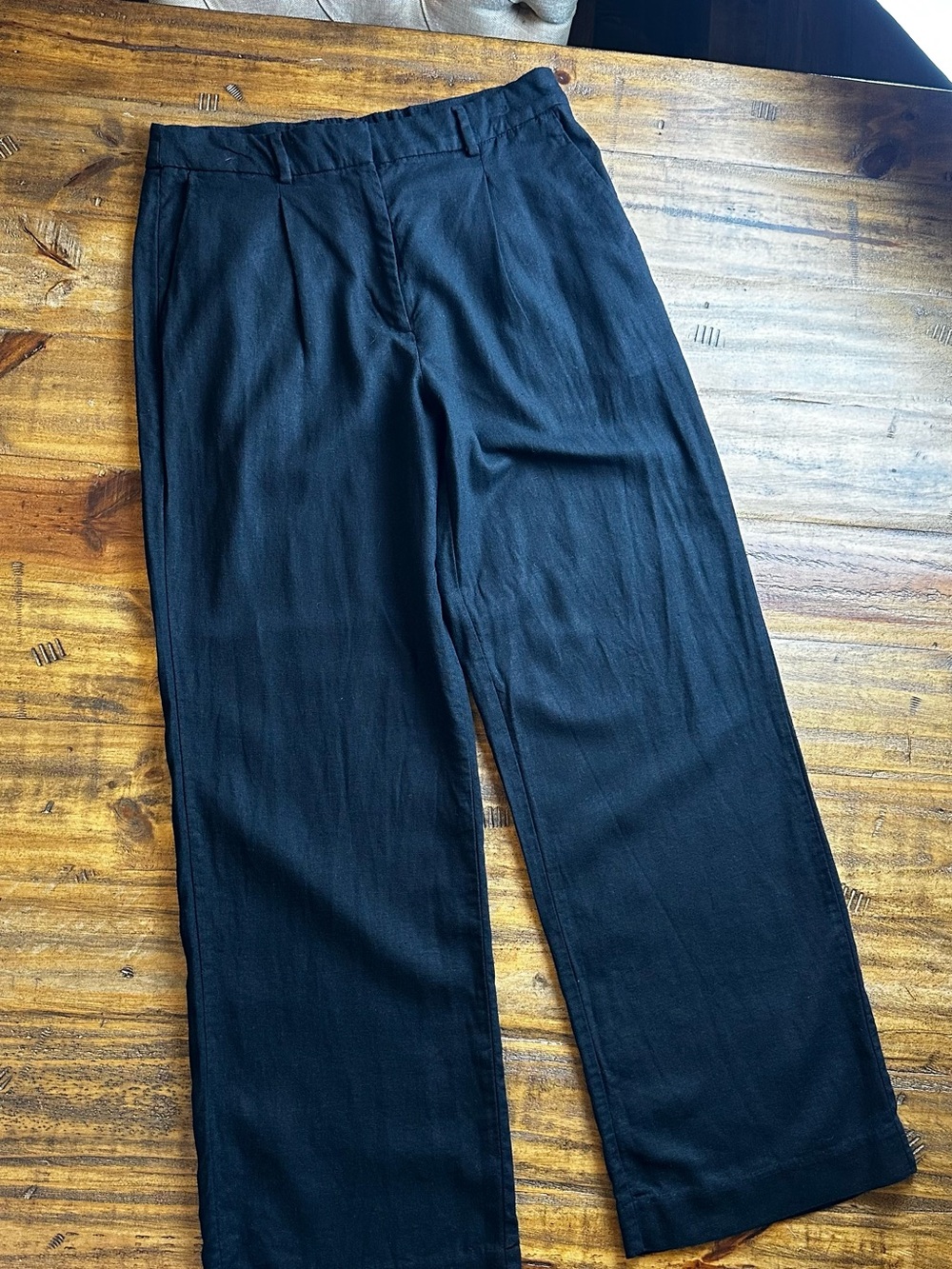 Old Navy Black Wide-Leg Trousers